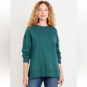NWT Old Navy Relaxed Crewneck Tunic Sweatshirt